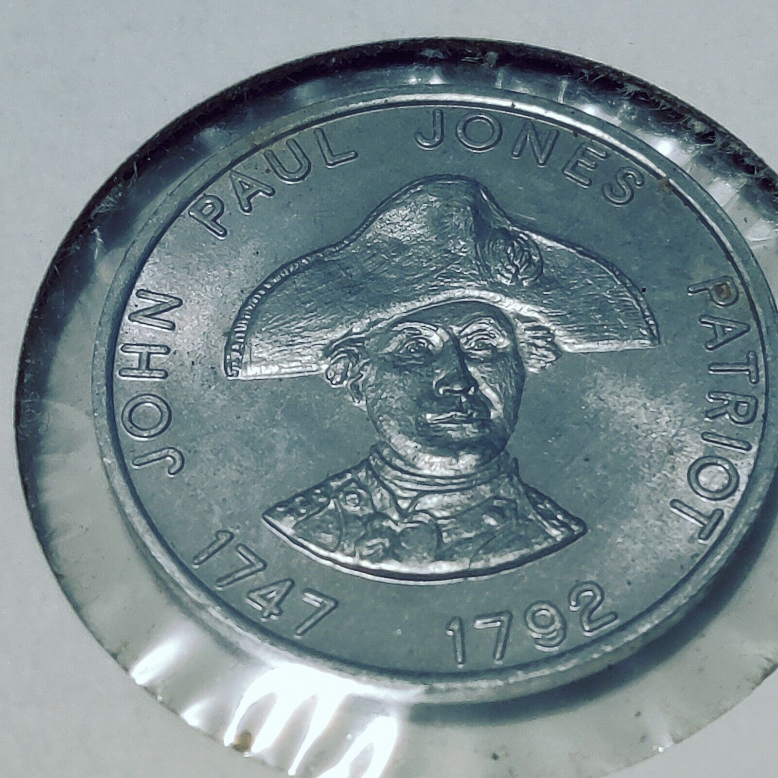 1968 John Paul Jones Patriot Shell Famous Americans Coin Game - Token