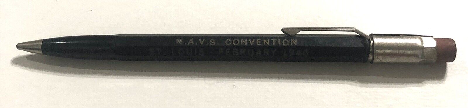 Vintage N.A.V.S. Convention St. Louis Feb. 1946 Mechanical Advertising Pencil