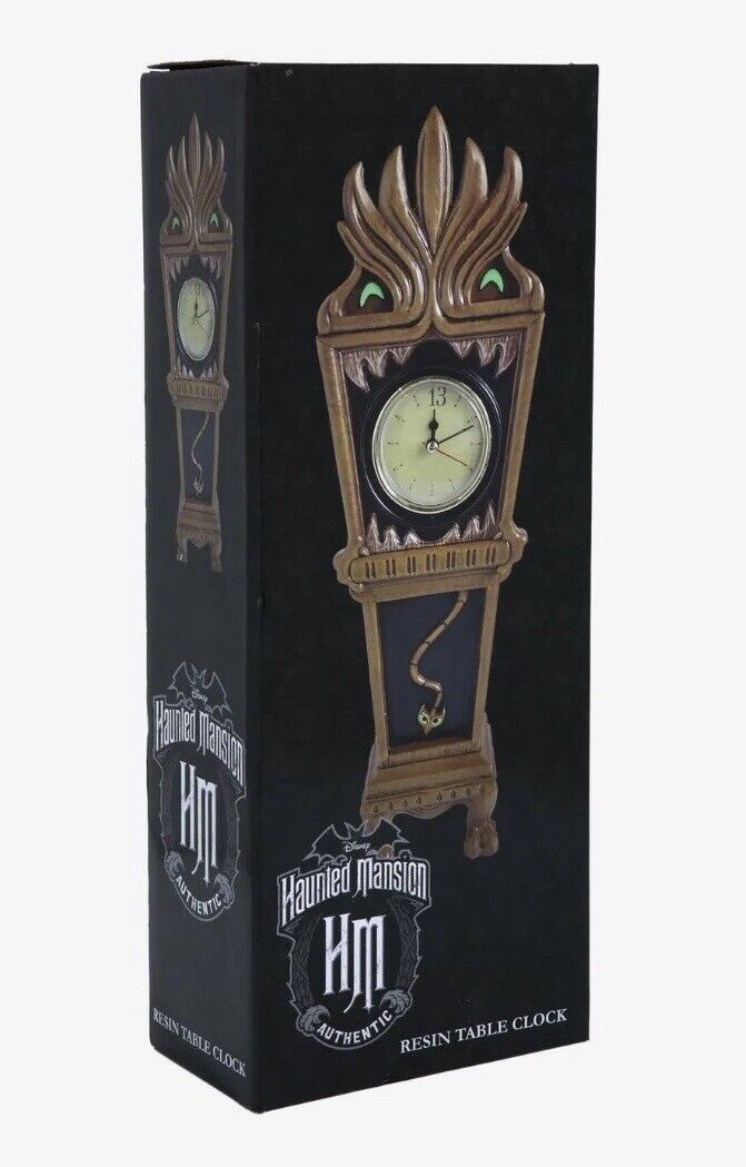 Disney The Haunted Mansion Grandfather Glow-In-The-Dark Resin Table Clock