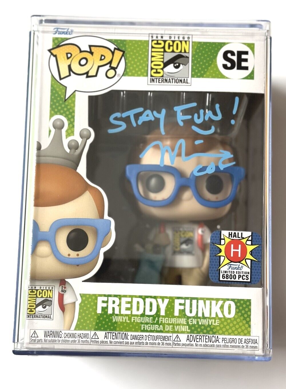 SDCC 2022 Freddy Funko Pop Comic-Con Hall H Exclusive Limited Signed Mike Becker