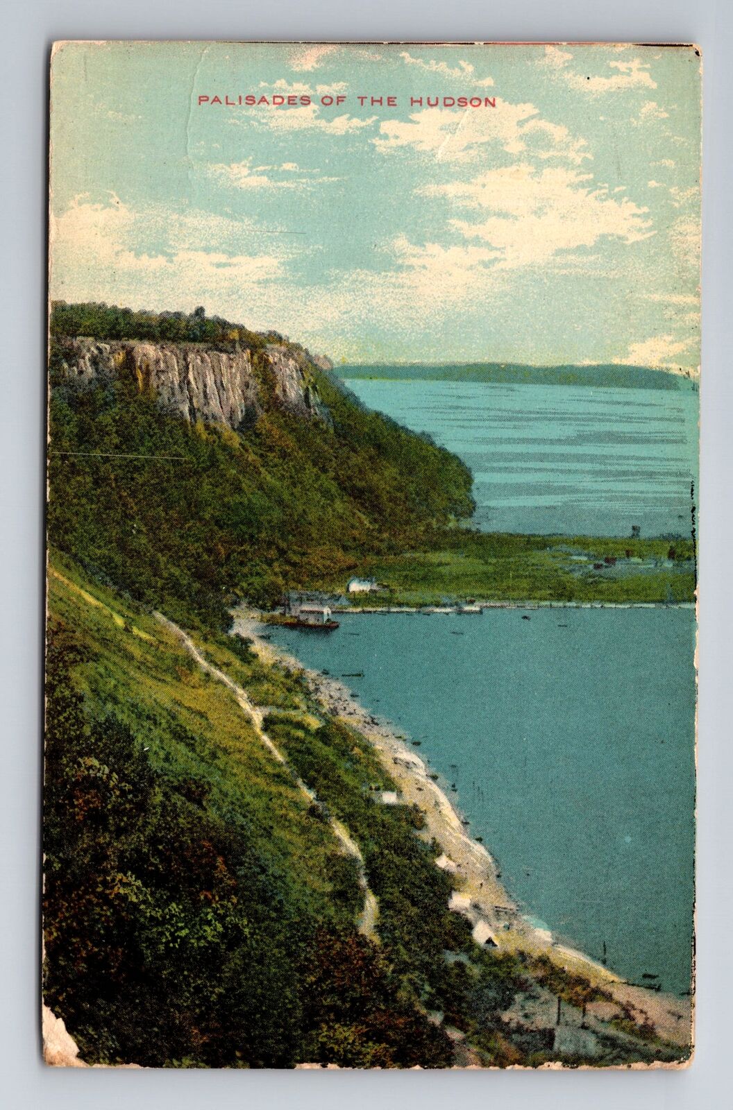 Hudson OH- Ohio, Aerial Of Palisades, Antique, Vintage Postcard