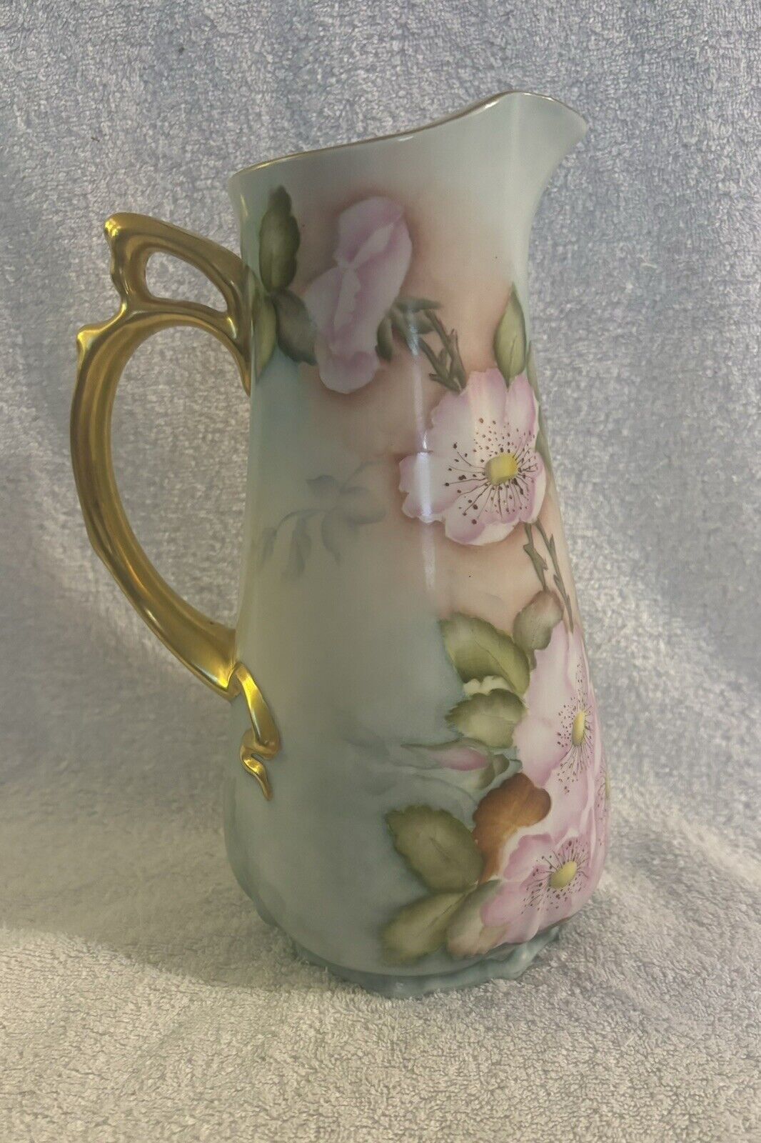 Arco Vintage porcelain handpainted flowers decorative jug pitcher