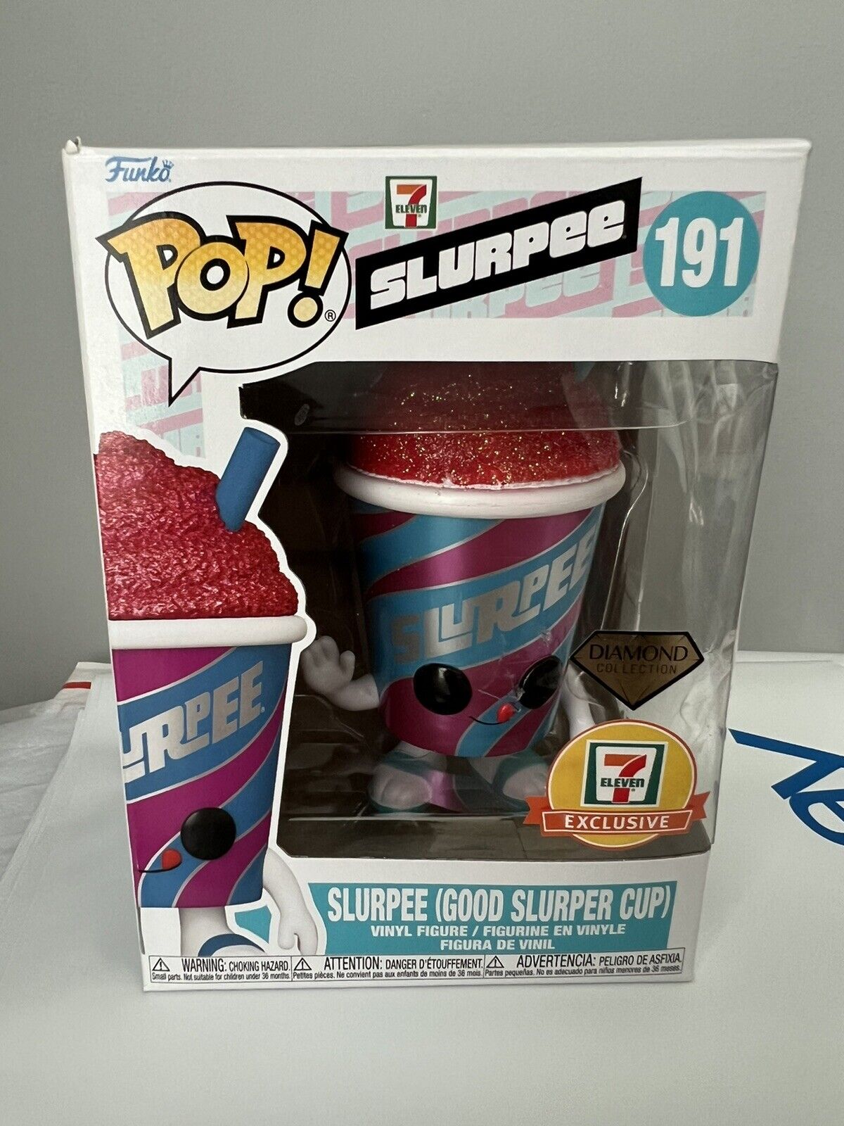 Funko Pop Slurpee Good Slurper Cup #191 Diamond Collection 7-Eleven Exclusive