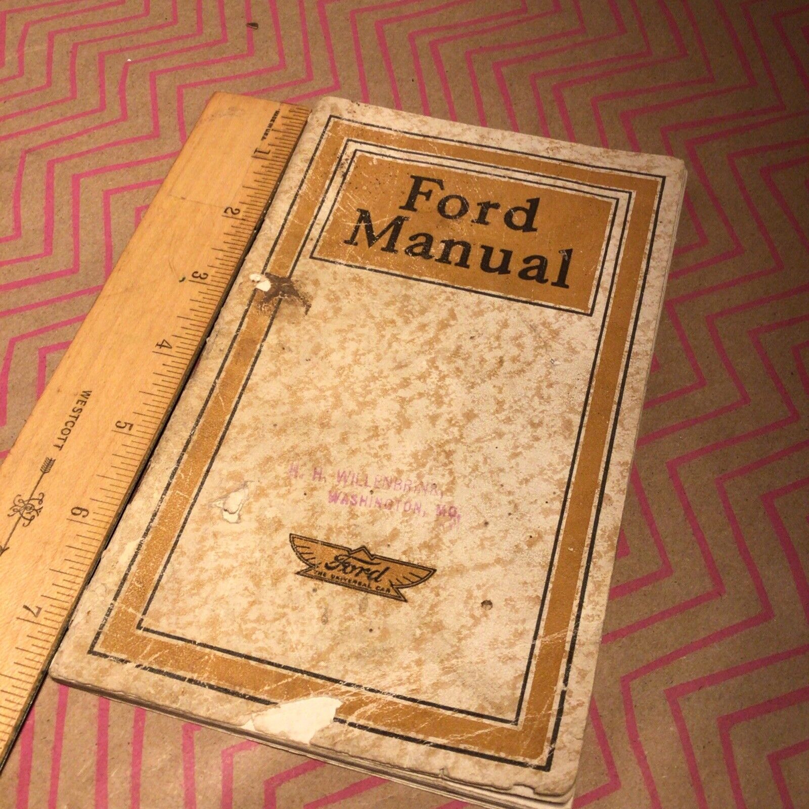 ANTIQUE OLD 1919 FORD OWNER’S OPERATOR’S MANUAL BOOK