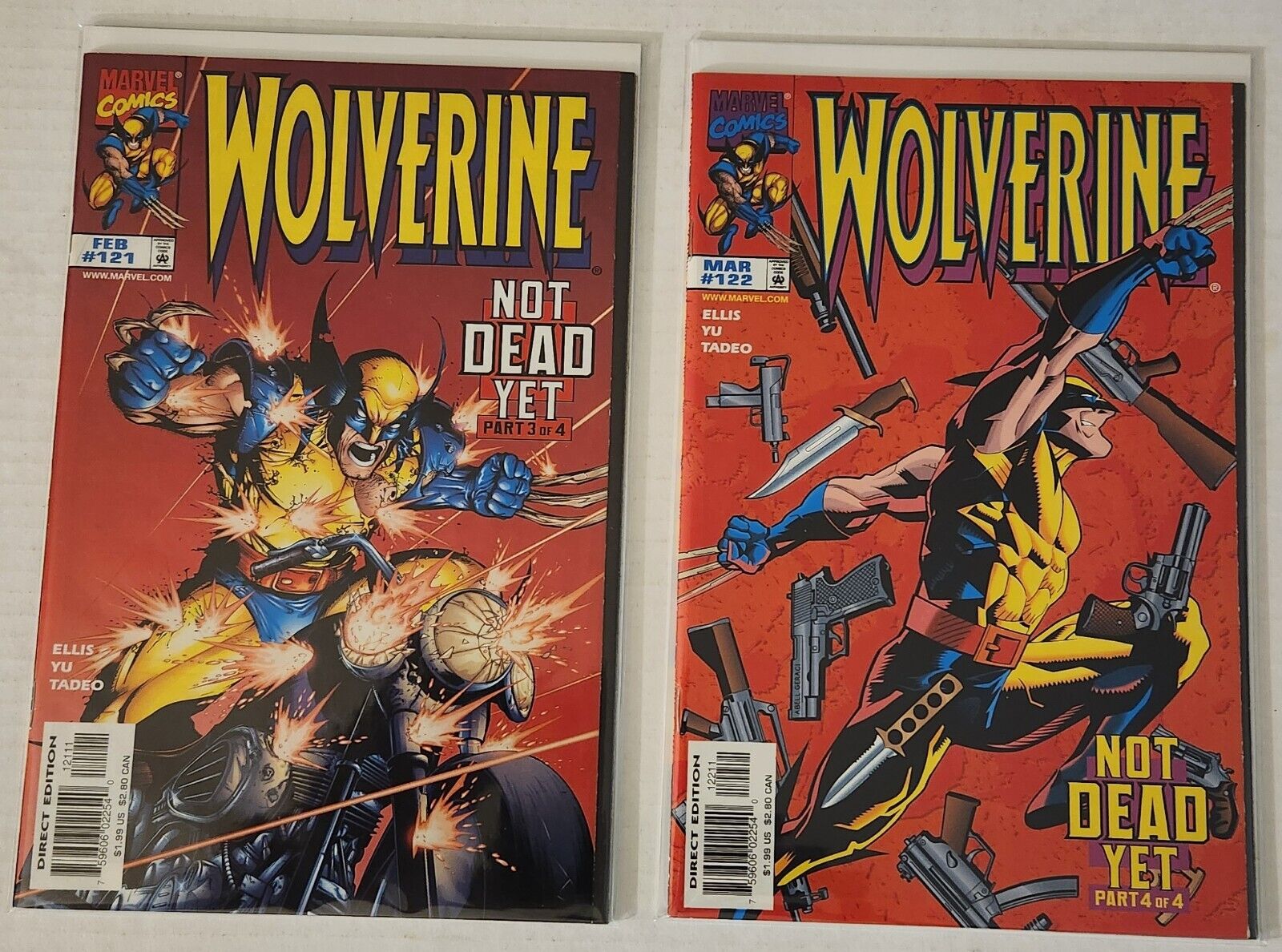 Wolverine (vol. 2) #121-130 (Marvel Comics 1998) 10 issue run