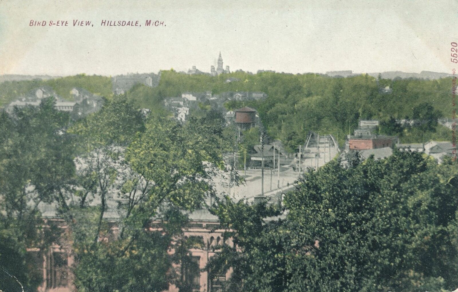 HILLSDALE MI - Hillsdale Birdseye View