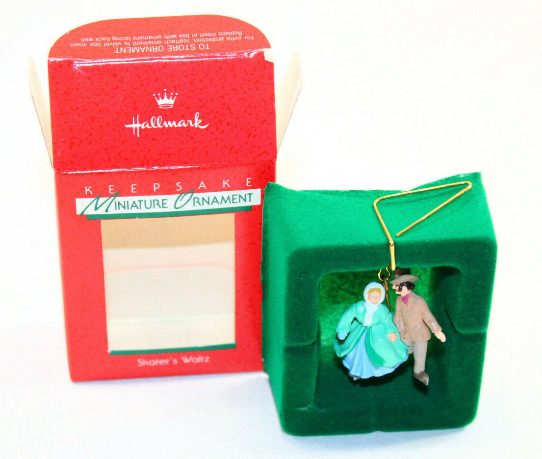 1988 Hallmark Christmas Tree Ornament Keepsake Skater's Waltz Miniature