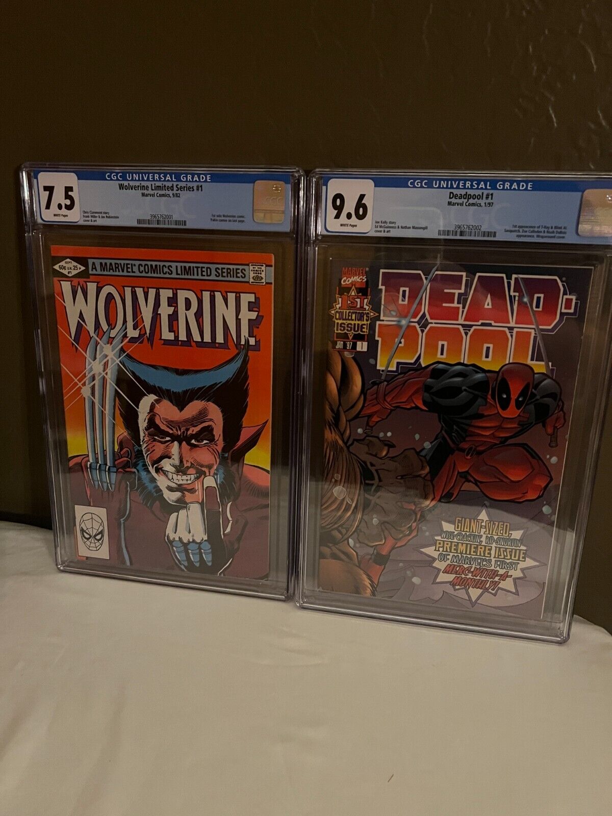 Wolverine #1 CGC 7.5 Deadpool CGC 9.6; 1st appearances; Key issues; Noice deal