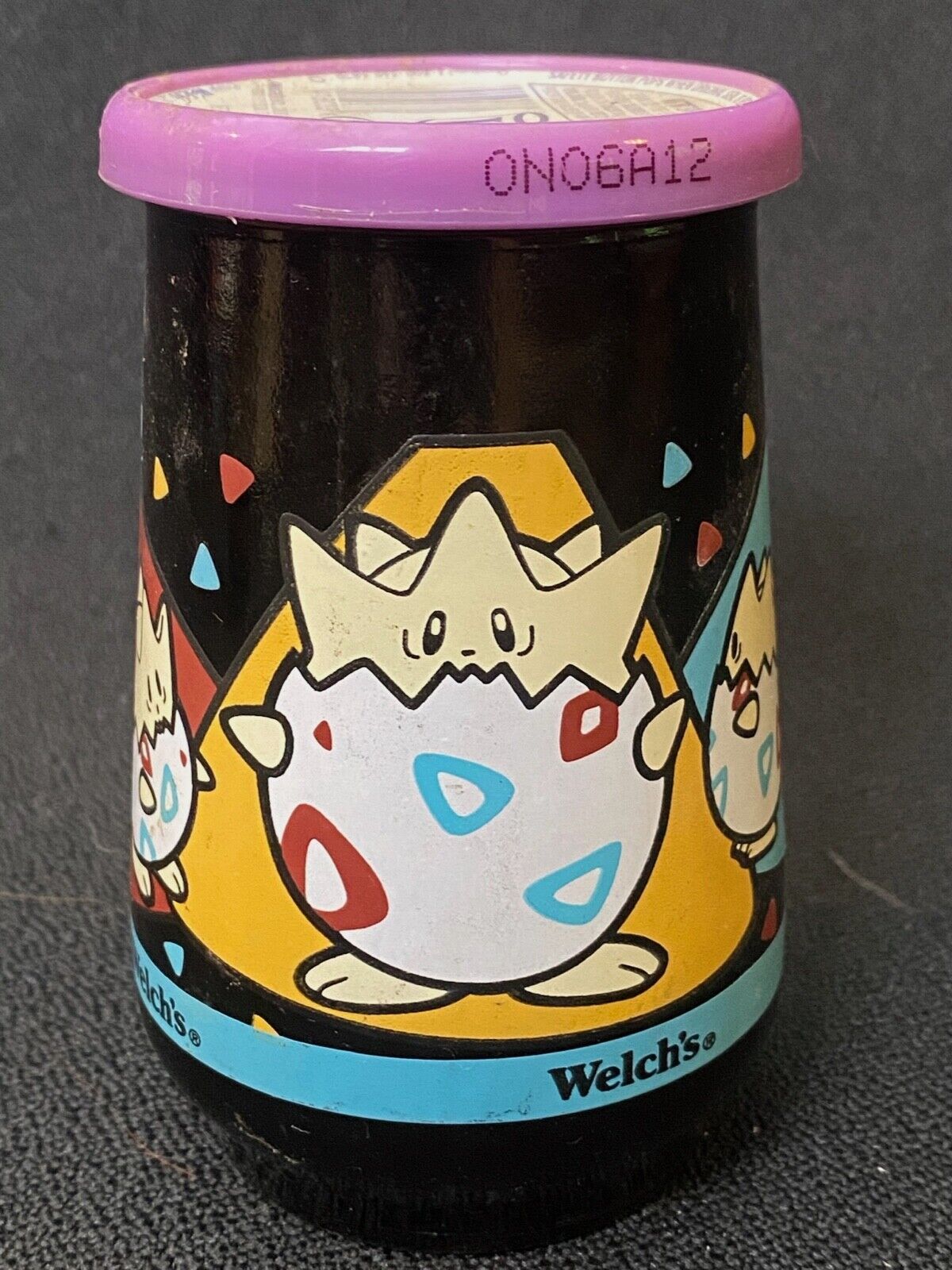 VTG Sealed Welch\'s Pokemon Togepi Grape Jelly Jam Glass Jar 1999