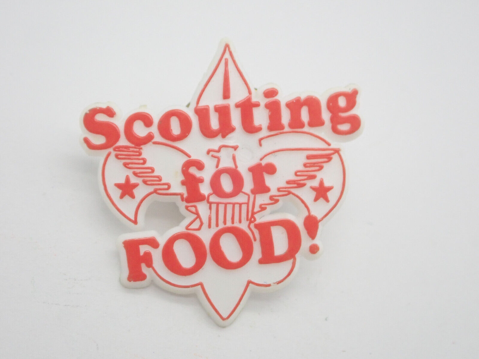 Scouting For Food Boy Scouts Vintage Lapel Pin