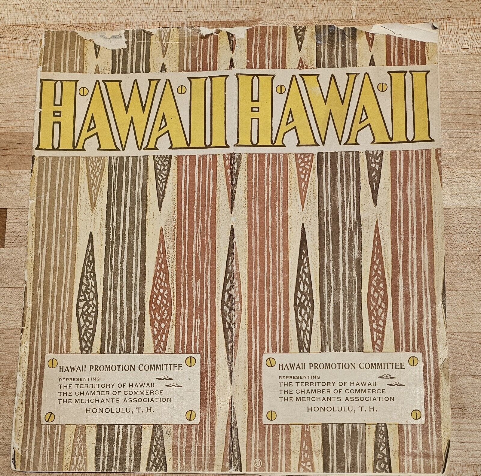 RARE: 1903 ORIGINAL First Hawaii Promotion Committee Brochure COMPLETE Hawaiian