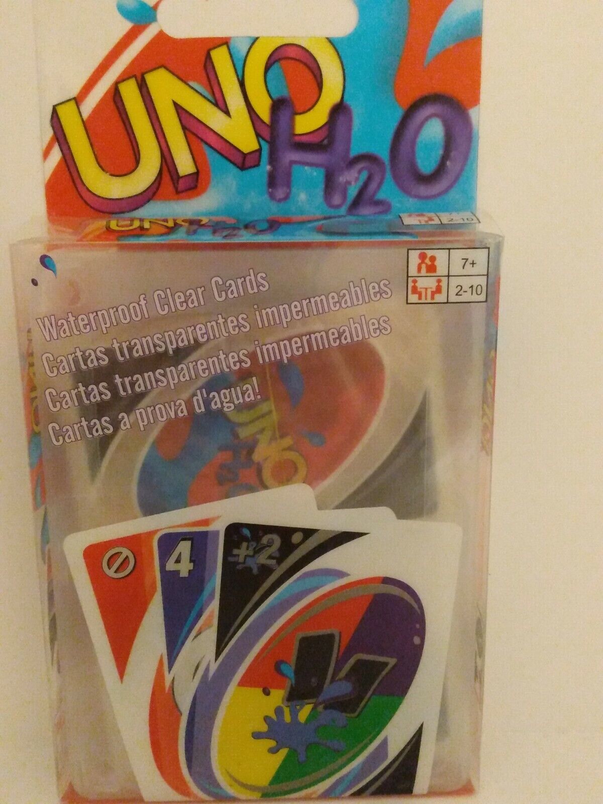 UNO H2O Card Game, Waterproof Clear Cards...New for Sale - ScienceAGogo