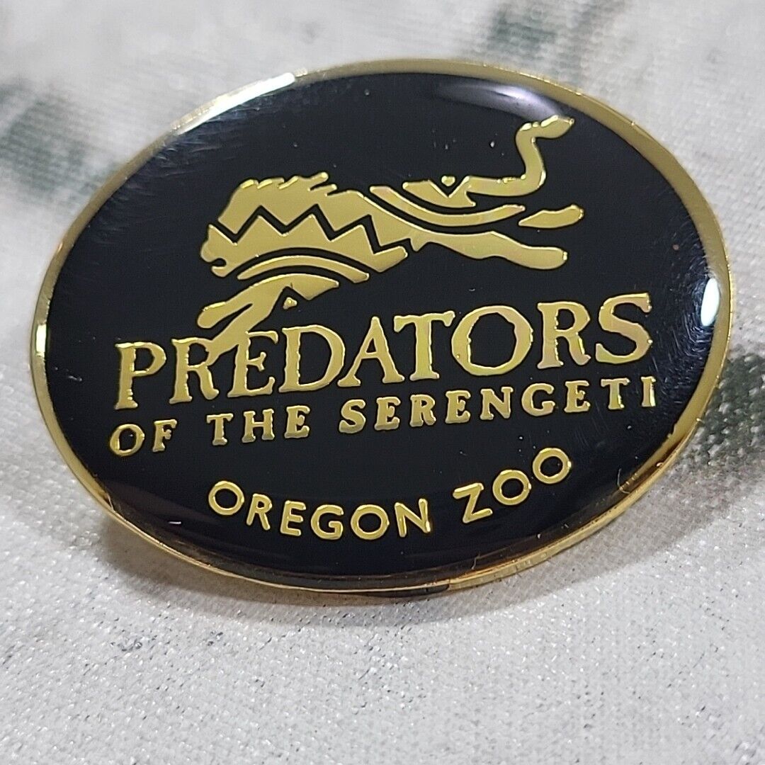 Predators Of The Serengeti Oregon Zoo Lion Exhibit Souvenir Pin 
