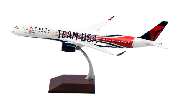 Gemini Jets Delta Airlines A350-900 2024 Team USA Olympics Diecast 1/200 Model