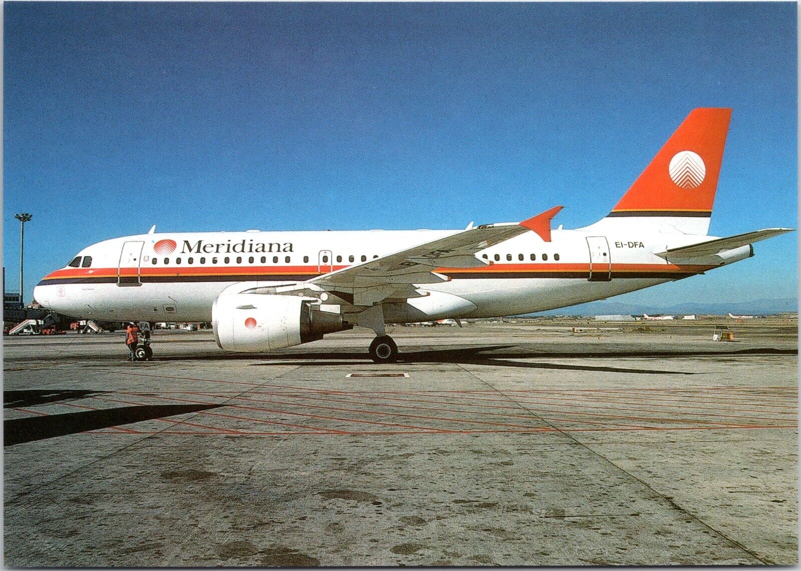 Meridiana Airlines A310-112 - 4x6 Airplane Postcard - EI-DFA