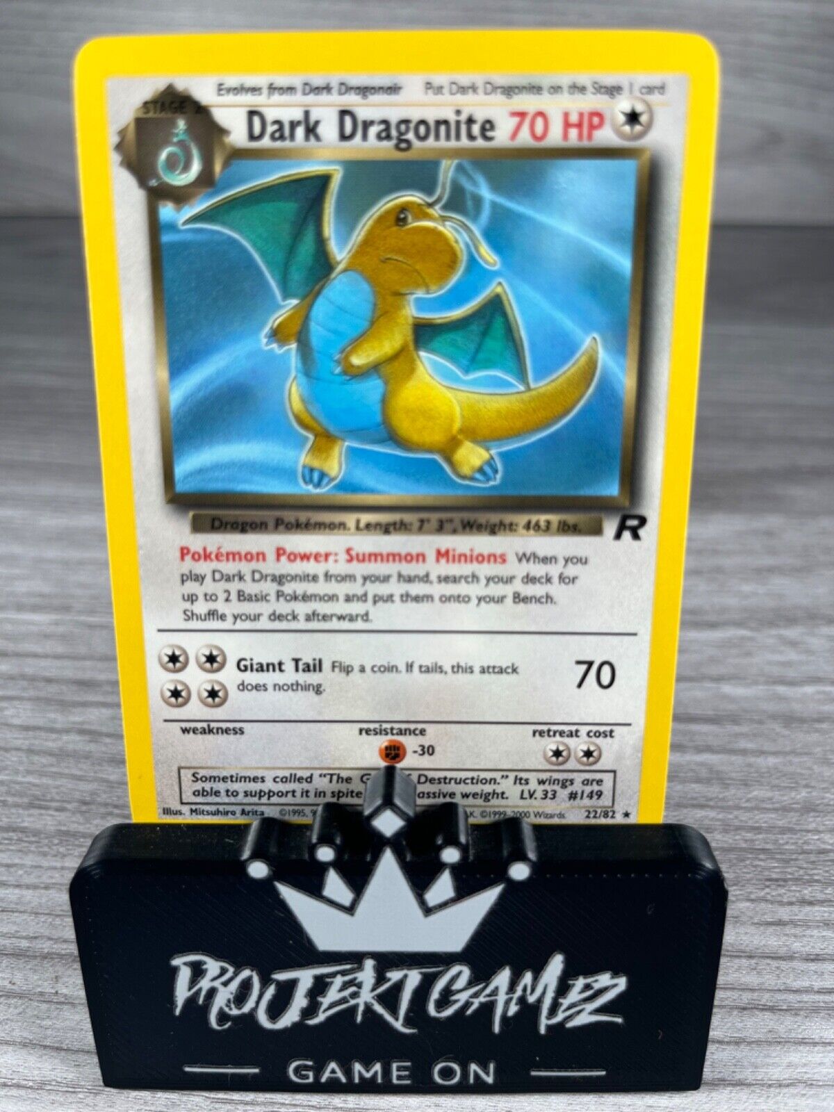 Dark Dragonite 22/82 Non Holo Rare Team Rocket WOTC Pokemon Trading Card TCG