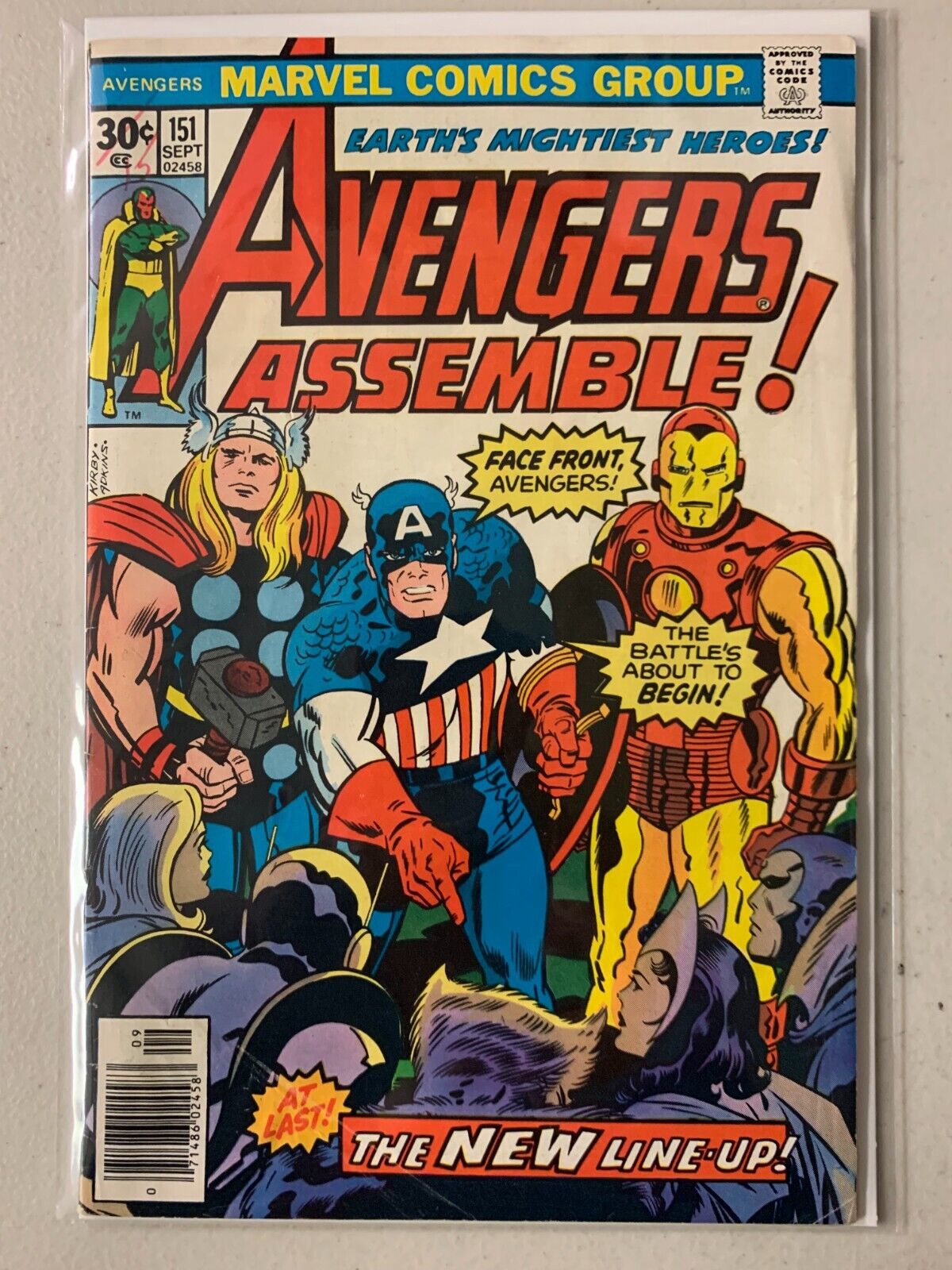 Avengers #151 newsstand New Avengers line-up 4.0 (1976)