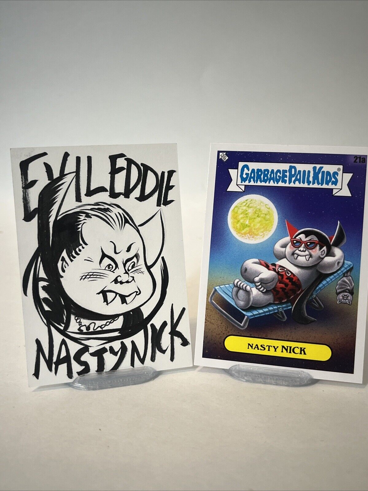 Garbage Pail Kids Evil Eddie Nasty Nick Artist Sketch Card By Jason Crosby 1/1