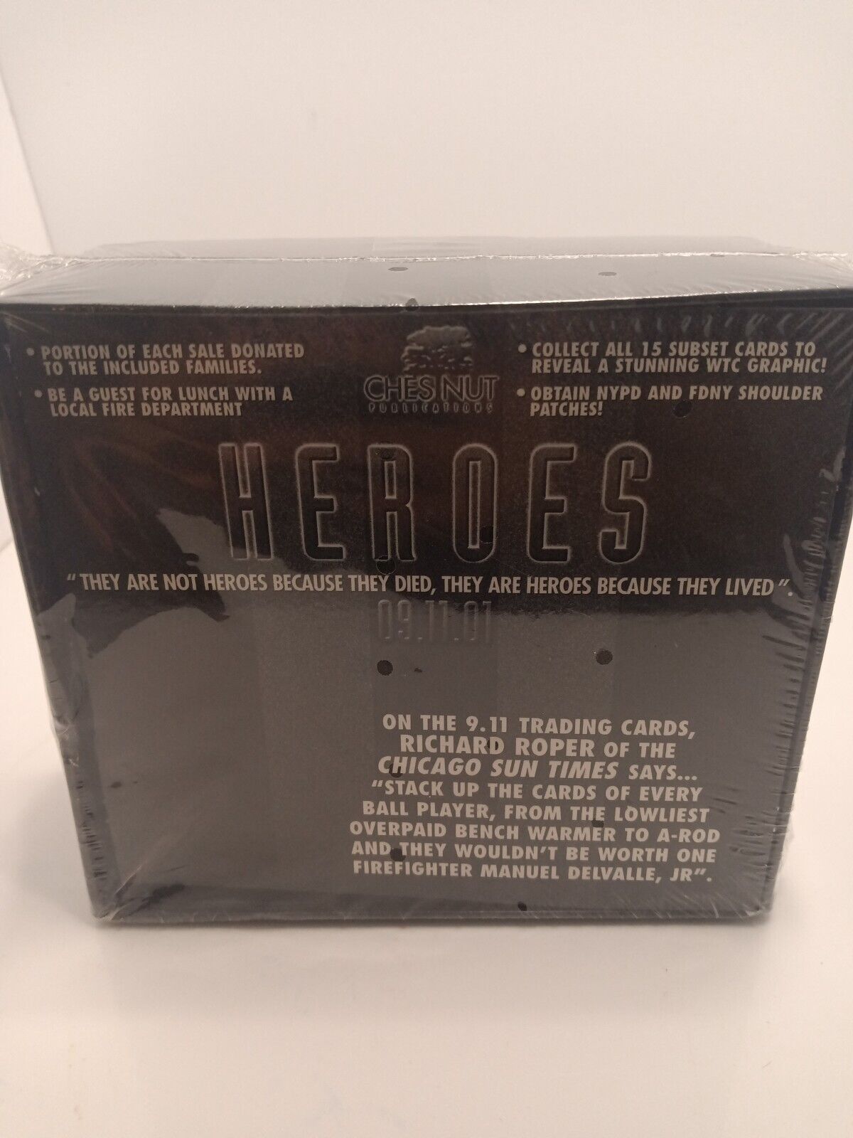 9-11-01 Heroes of the World Trade Center Hero/Memorial Cards Sealed Box 24 Packs