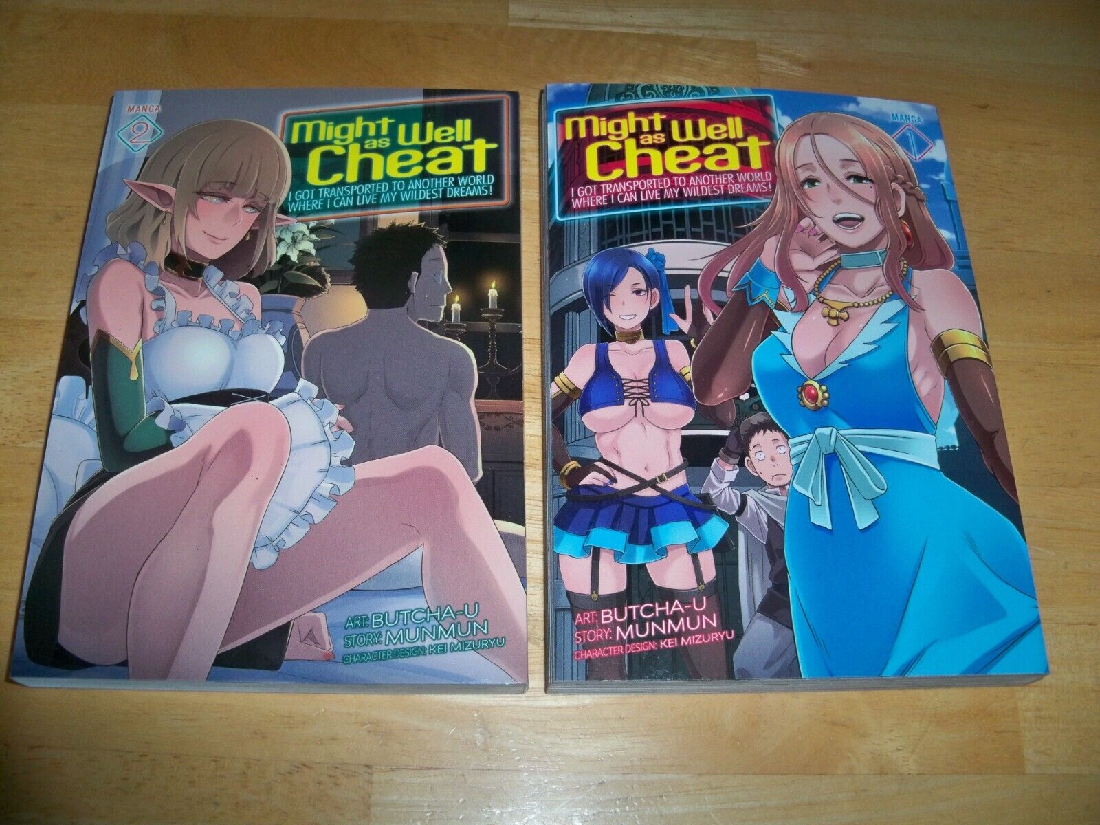 MIGHT AS WELL CHEAT -- Mature English Manga Vols 1 & 2 -- Seven Seas -- BUTCHA-U