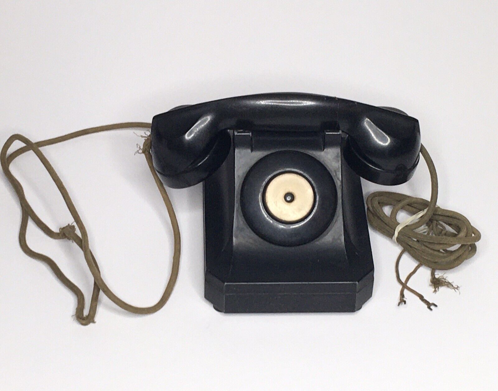 Vintage Stromberg Carlson Black Telephone With No Dial Not Working Sold As Is