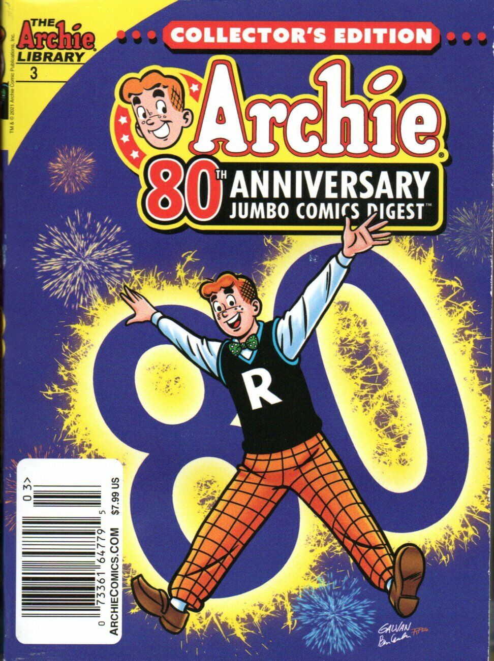 ARCHIE 80TH ANNIVERSARY JUMBO COMICS DIGEST No. 3 August 2021 Comic Book 