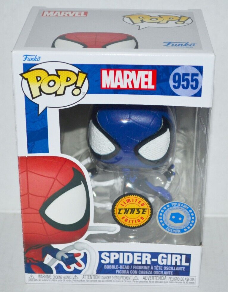 Funko Marvel Spider-Girl Blue #955 Figure Pop In A Box Exclusive CHASE MINT🔥