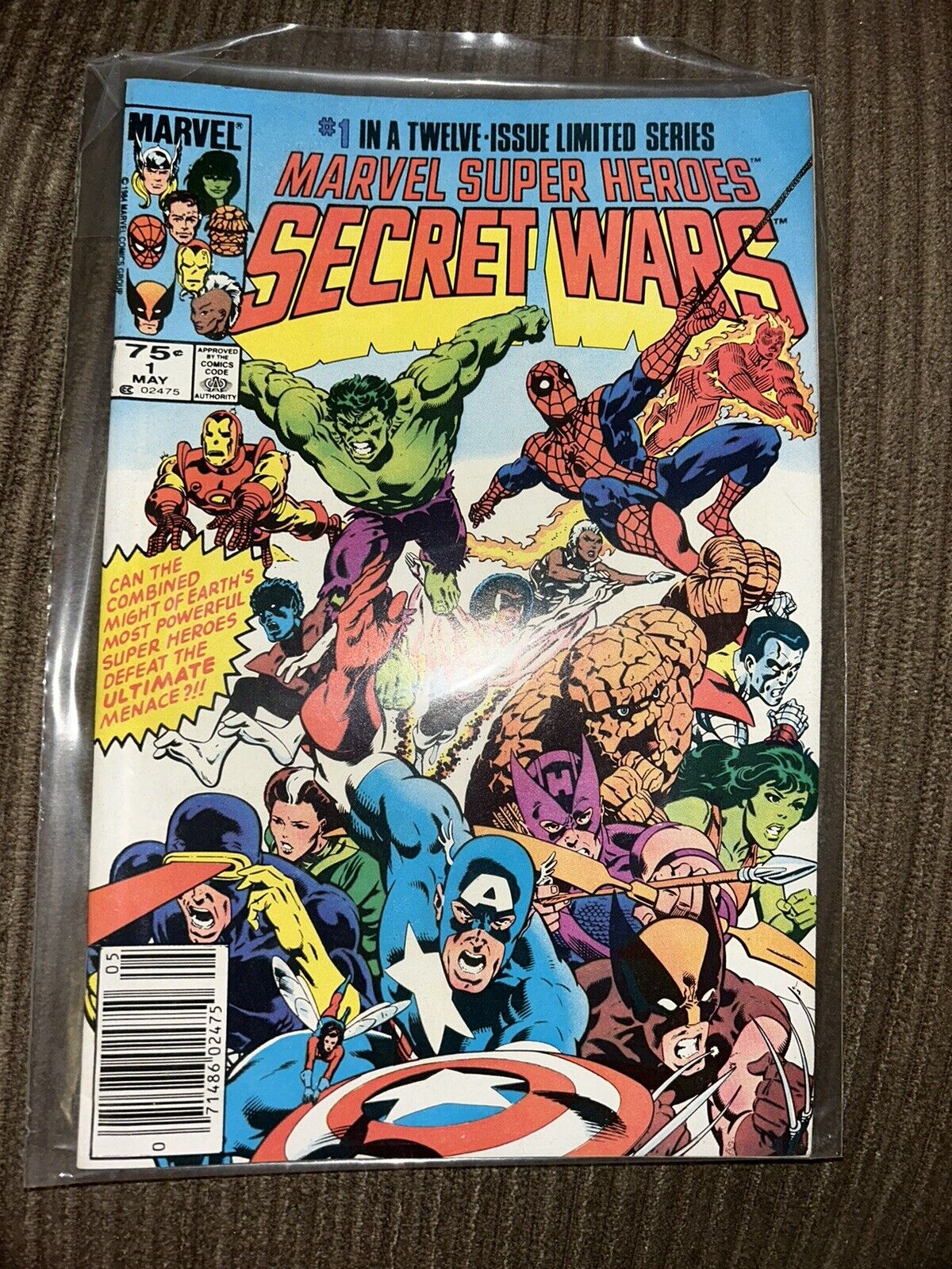 Marvel Super Hero’s Secret Wars Complete Set 1-12.  Never Been Out Of Plastic