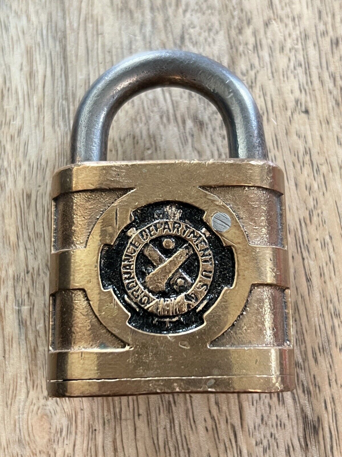 Vintage Yale & Towne Mfg Co. Brass Iron Padlock No Key