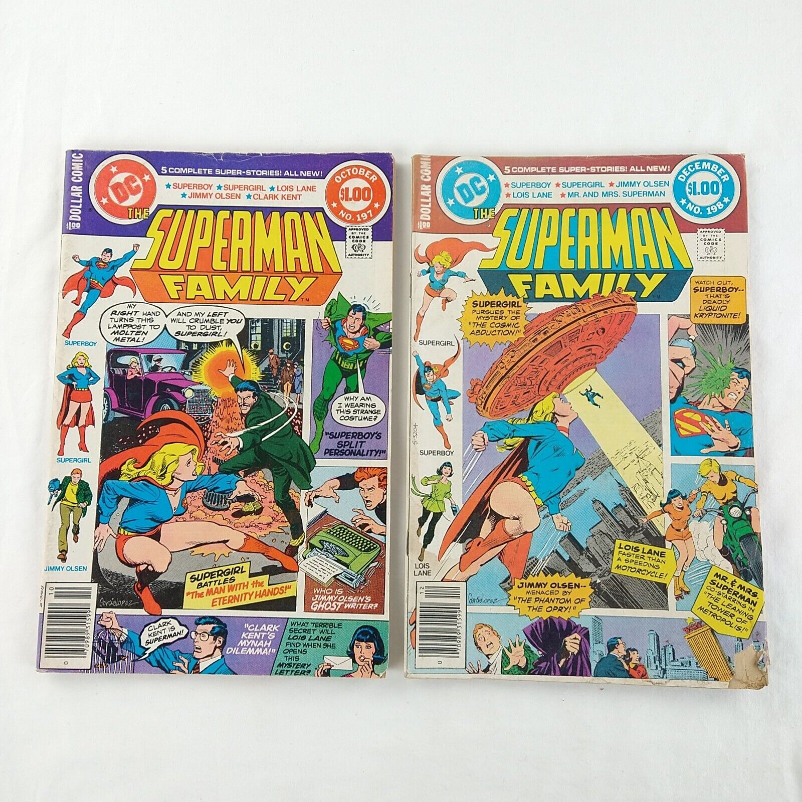 The Superman Family #197 #198 Lot (1979 DC Comics) Supergirl Lois Lane