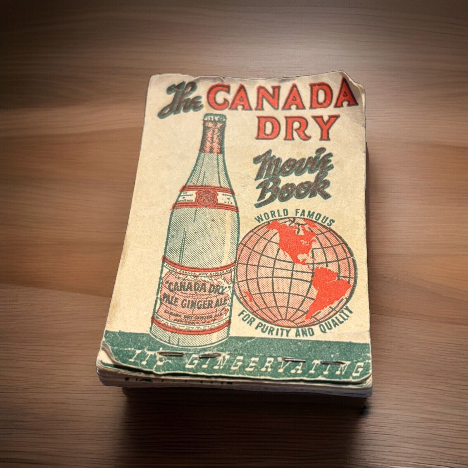 Canada Dry Movie Book 1930\'s or 40\'s. ADVERTISING  FLIPBOOK