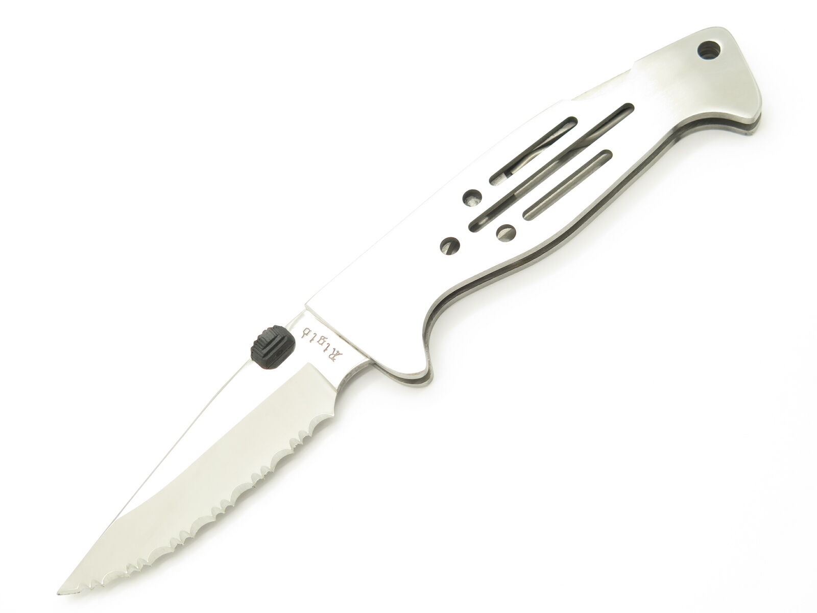 Vtg 1990 Rigid RG-24 Seki Japan Stainless Serrated Folding Lockback Pocket Knife