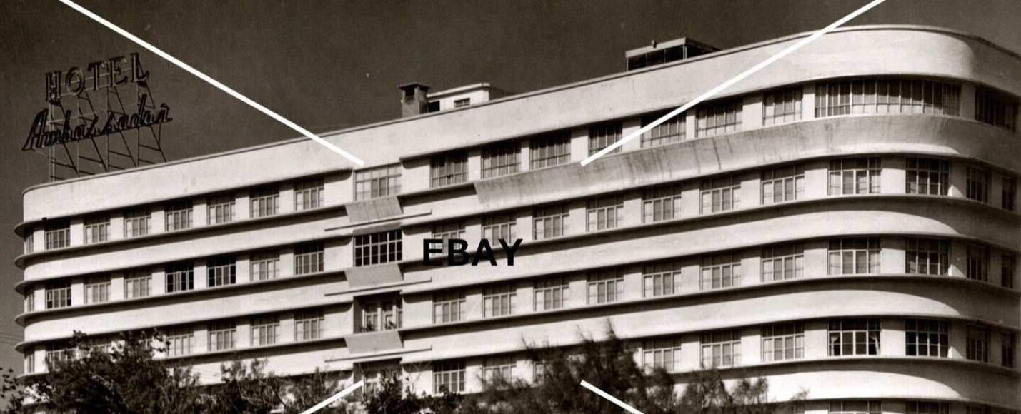1959 RPPC Postcard Hotel Ambassador Monterrey Mexico BW
