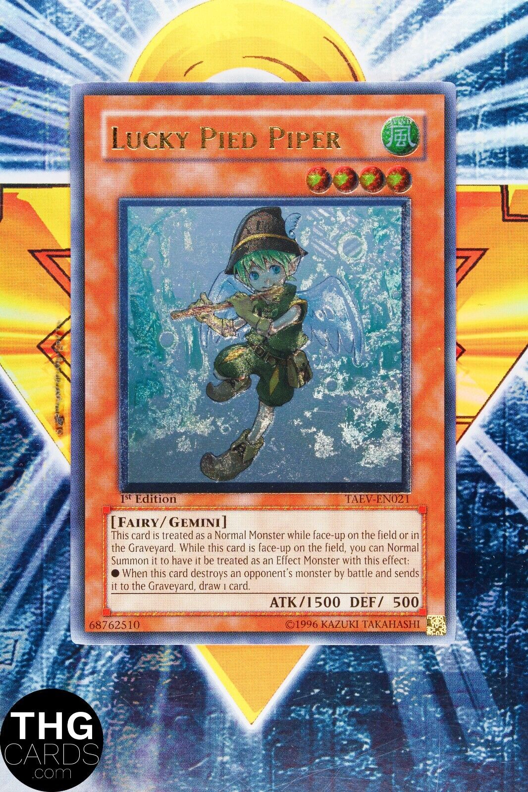 Lucky Pied Piper TAEV-EN021 1st Edition Ultimate Rare Yugioh Card