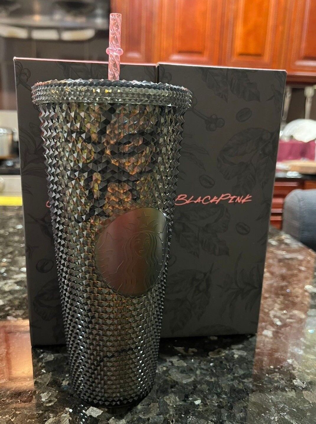 2024 Starbucks X Blackpink Tumbler 24oz Bling Cold Cup Valentine Gifts US stock