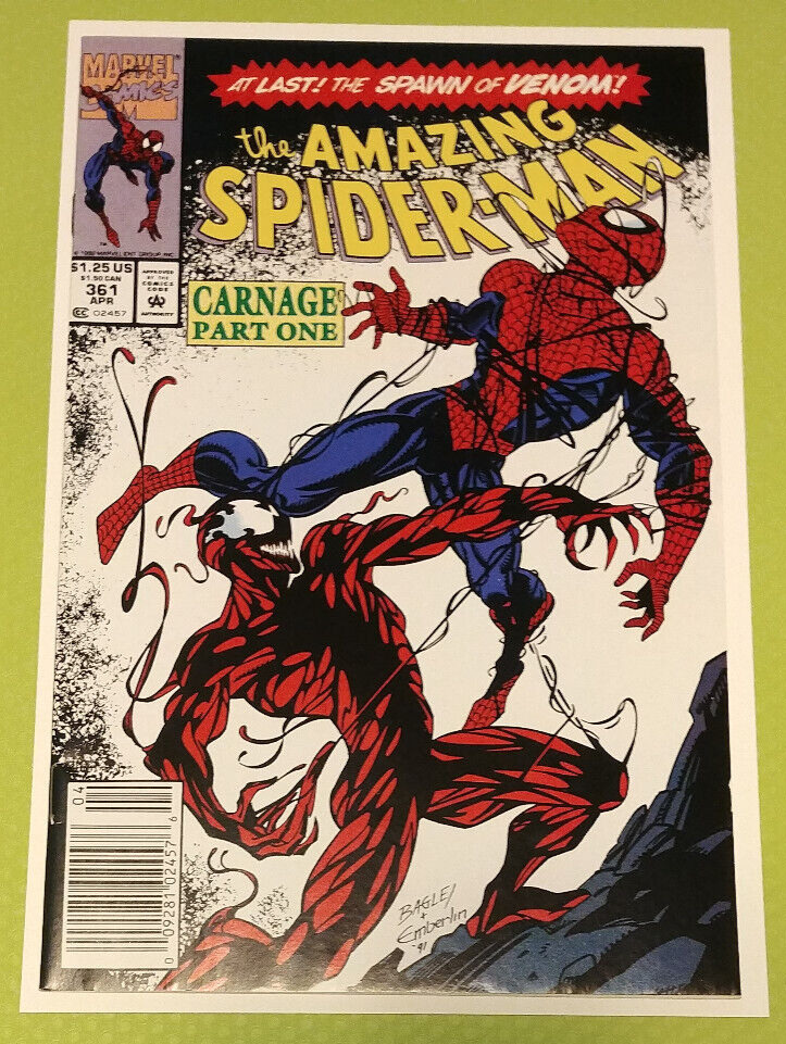 The Amazing Spider-Man #361 Newsstand (Marvel Comics April 1992)