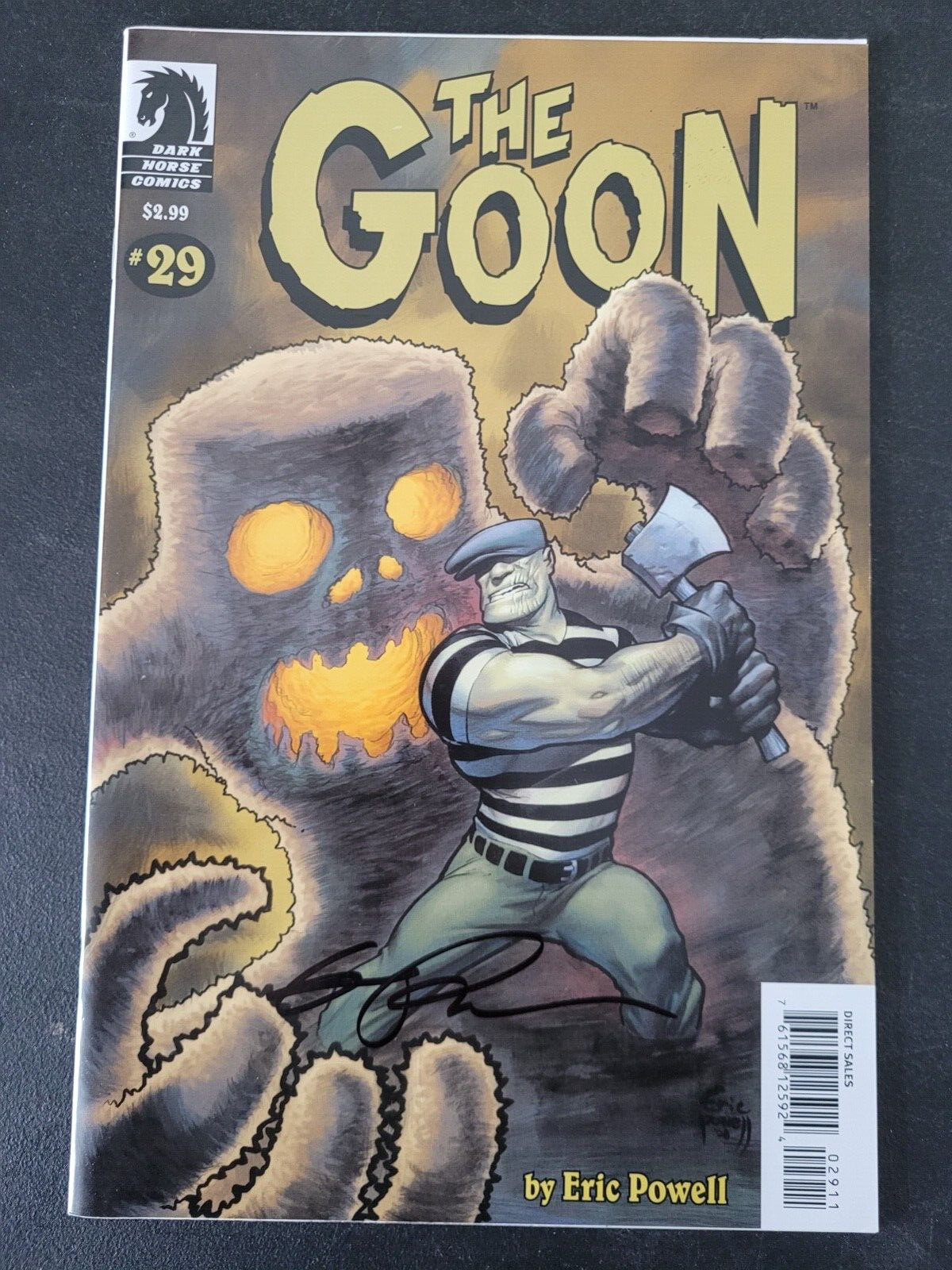 THE GOON #29 (2008) DARK HORSE COMICS AUTOGRAPHED/SIGNED By ERIC POWELL