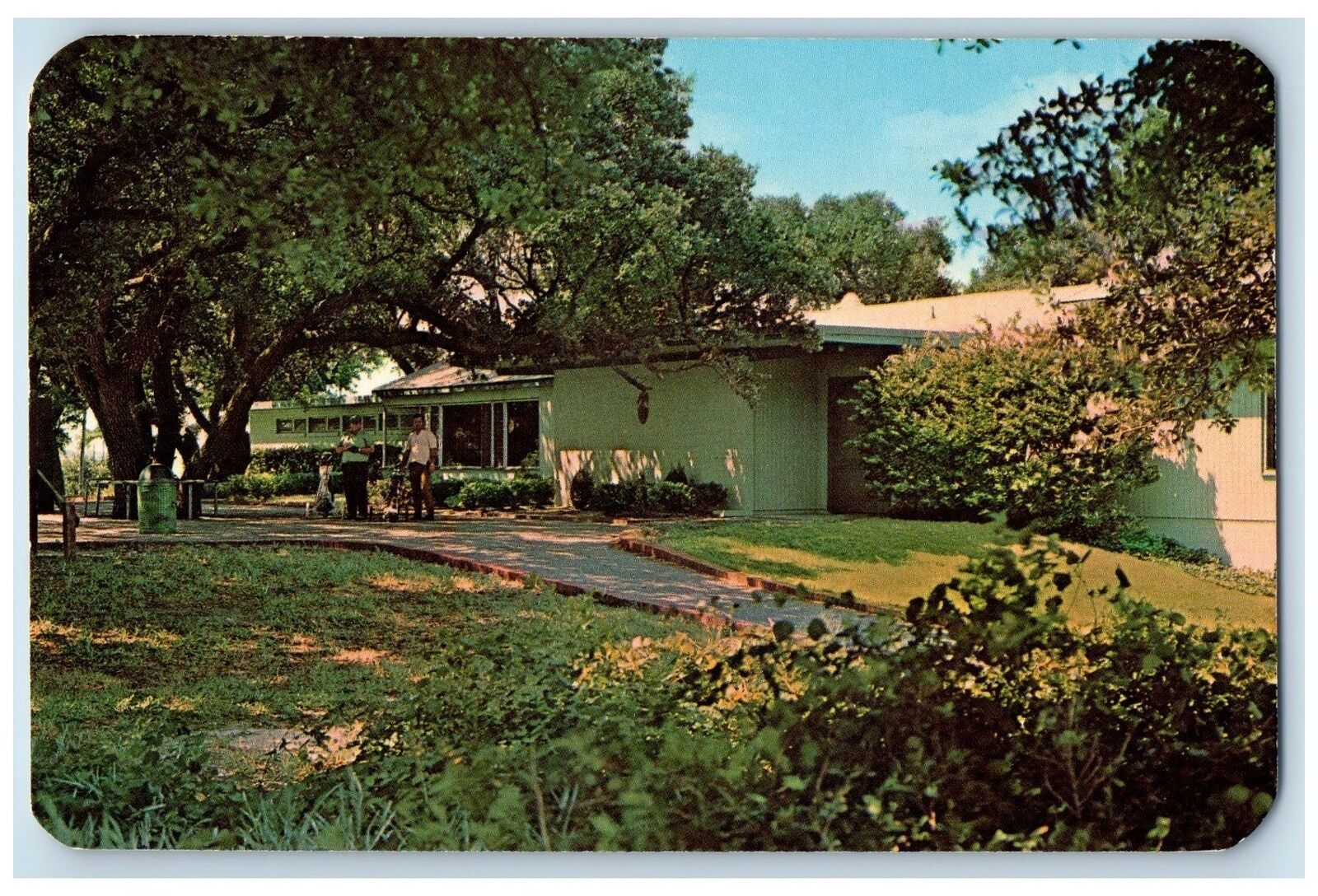 c1950's Eagle Haven Golf Course Player Trees House Norfolk Virginia VA Postcard