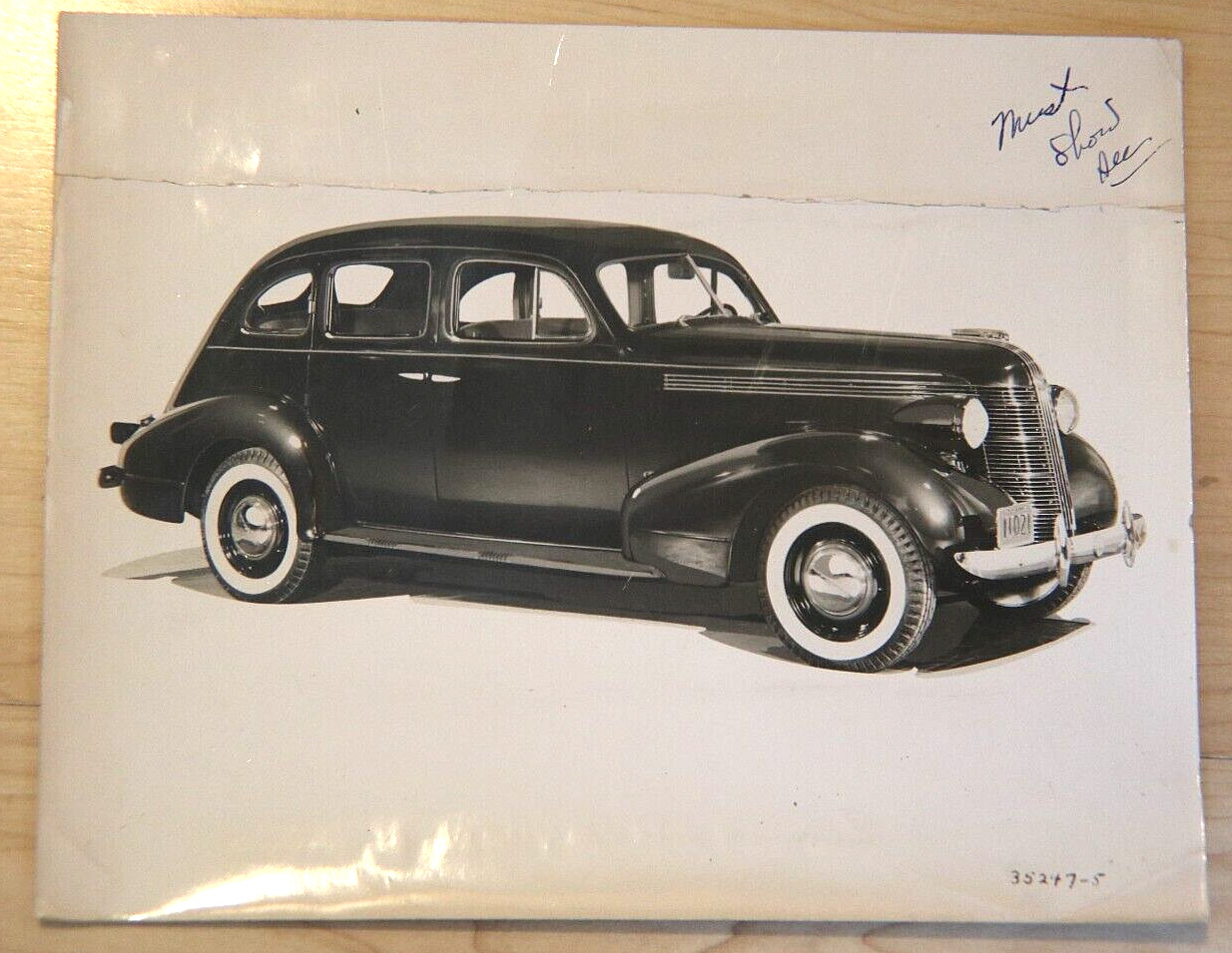 1937 pontiac deluxe 4 door press release photo 