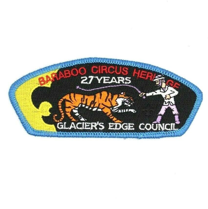 2013 Baraboo WI Circus Heritage 27 Years CSP Glacier's Edge Patch Boy Scouts BSA