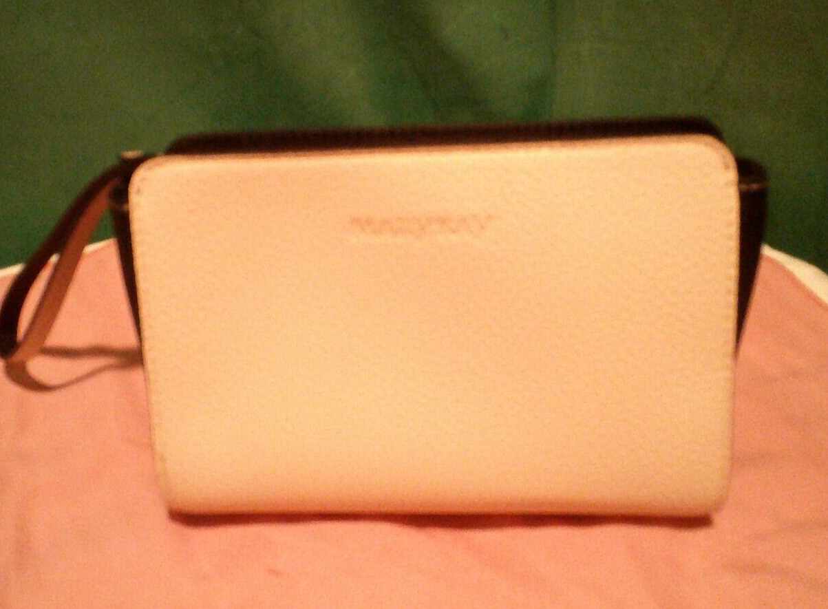 Mary Kay Wristlet with zip closure and embossed name.