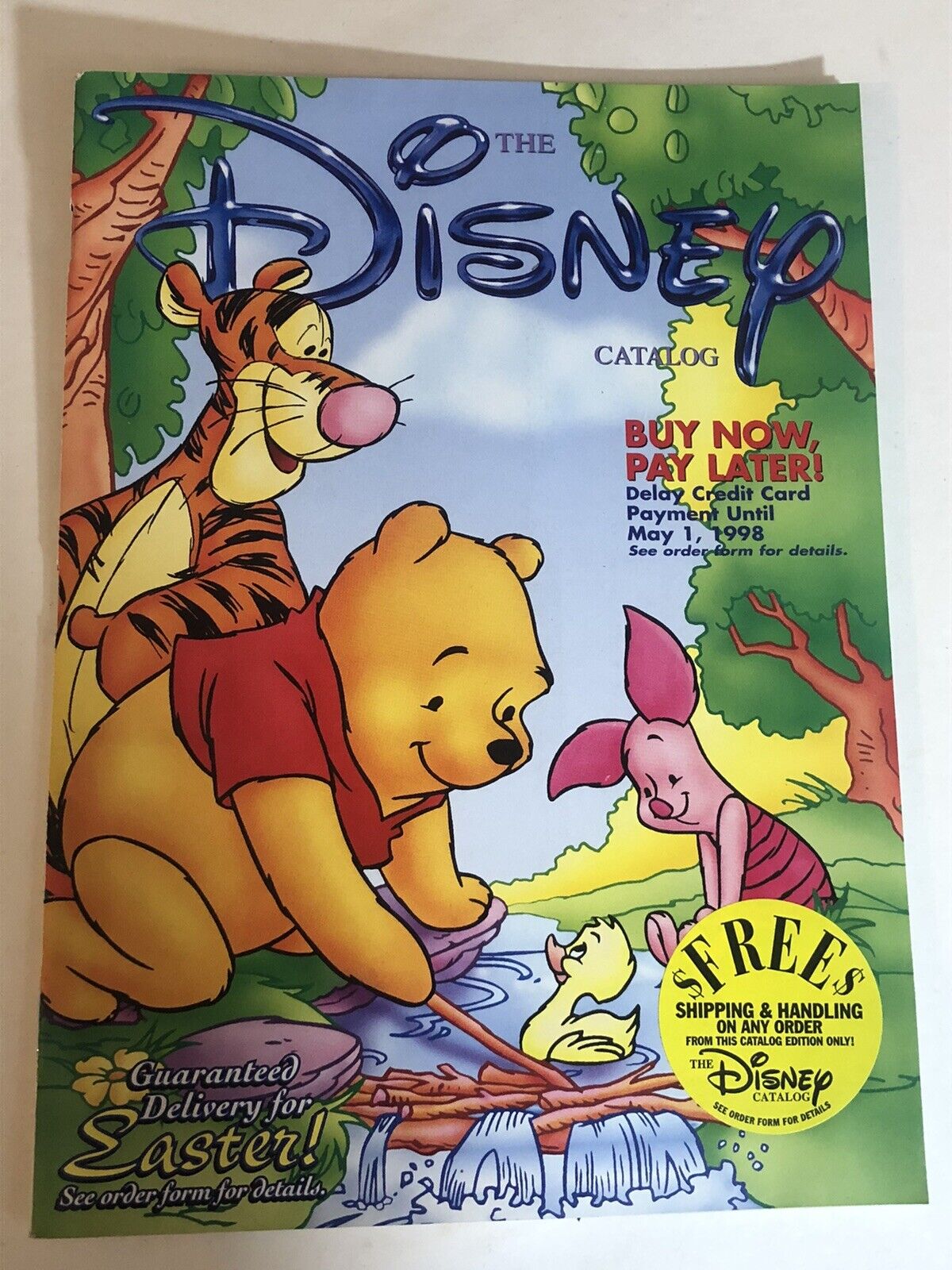 Vintage The Disney Catalog Winnie The Pooh and Tigger 1998
