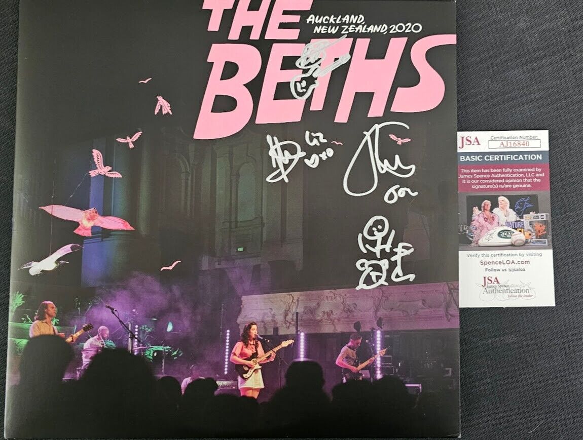 The Beths band  Signed Autographed Live in Auckland  LP Vinyl  JSA COA