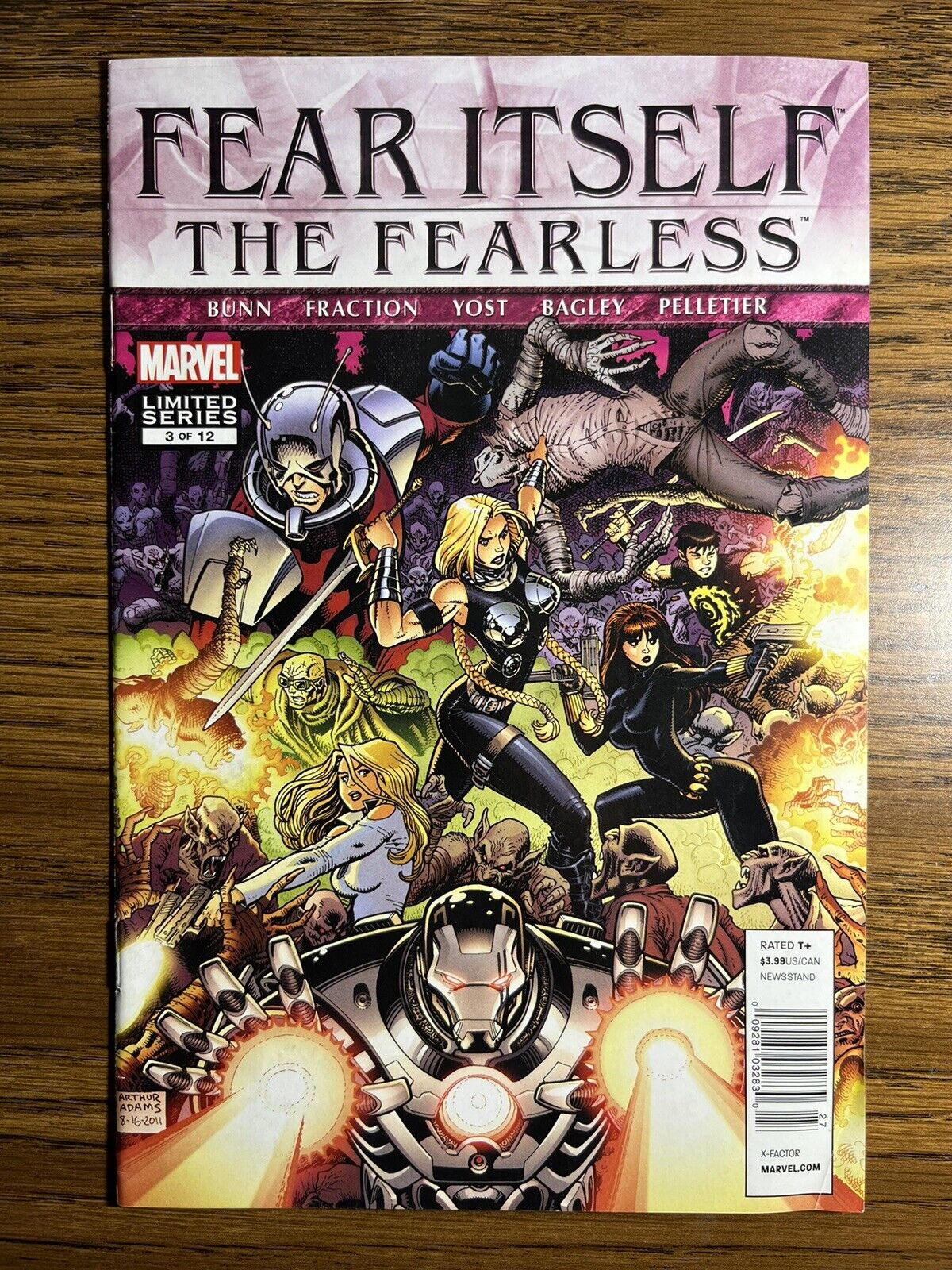 FEAR ITSELF: THE FEARLESS 3 EXTREMELY RARE NEWSSTAND $3.99 VARIANT MARVEL 2012