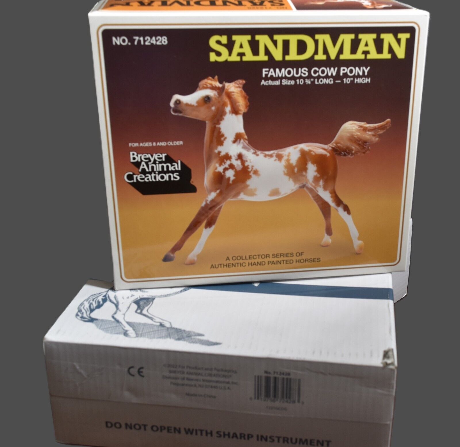 NIB Breyer #712428 “Sandman” Famous Cow Pony 2022 Vtg Club Release  #469/750 COA