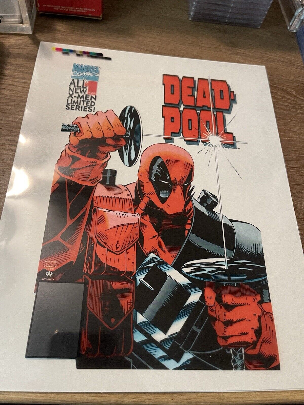 Deadpool #1 (1994) Proof Sheet Color Guide X-MEN LIMITED SERIES Marvel Comics