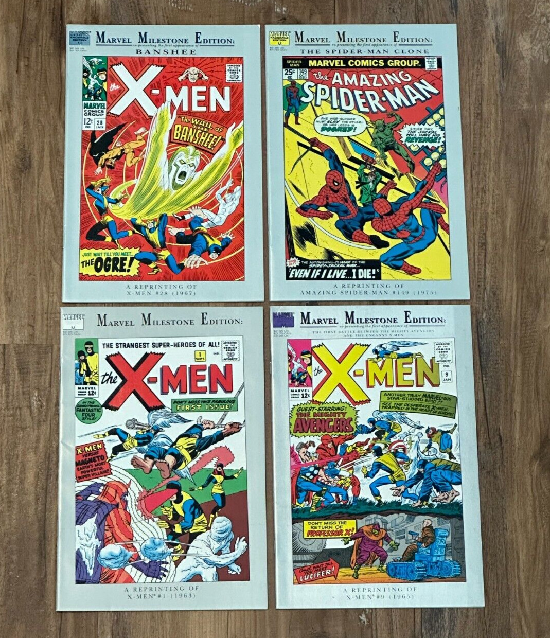 Marvel Milestone Edition Comic Lot (Marvel Facsmile Edition) Spider-man & X-Men