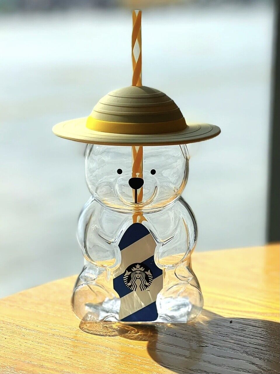 Starbucks Latin American Glass Bear Bottle Tumbler Cat Love Bear Straw Cup Gift
