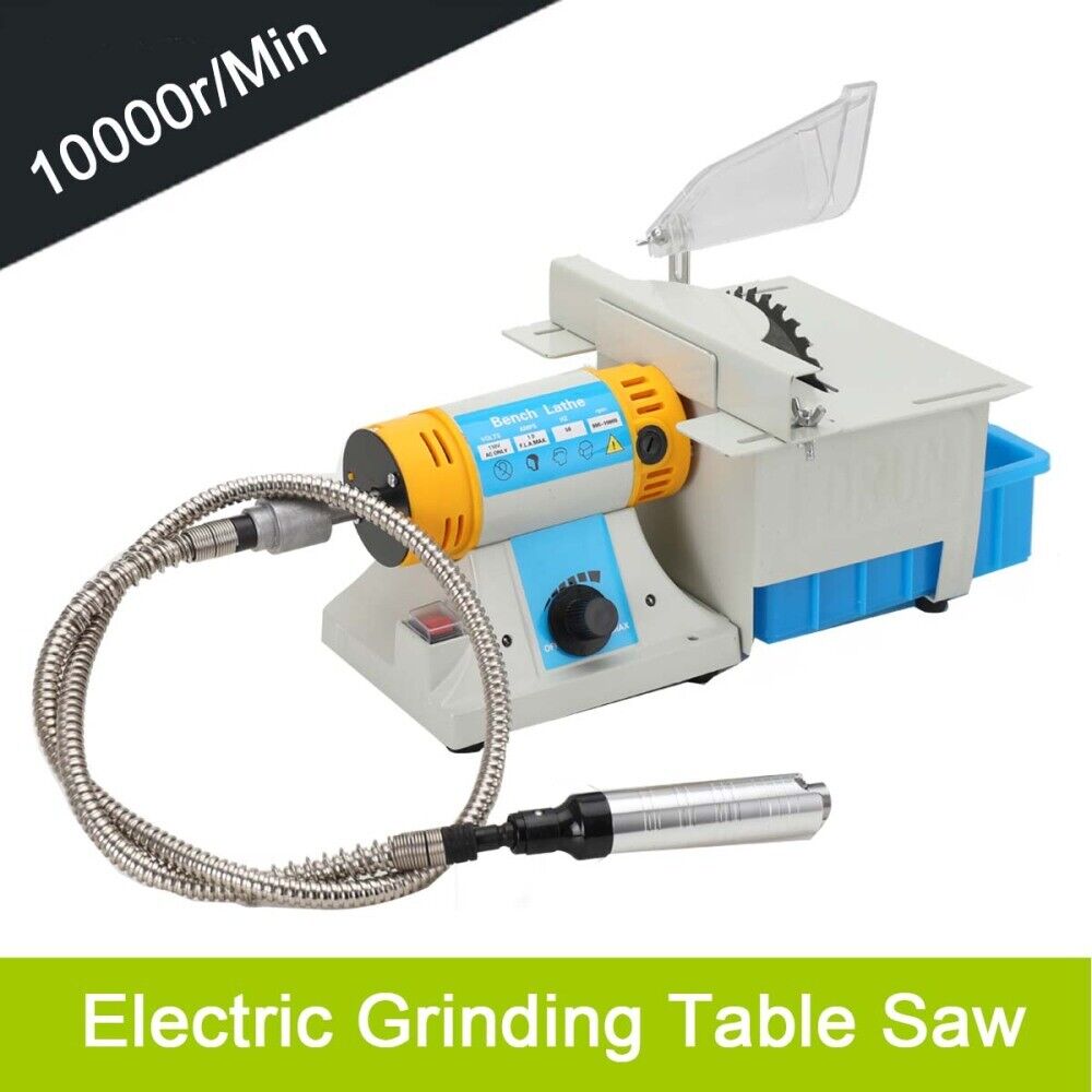 Mini Table Saw Rock Saw Lapidary Equipment Woodworking Bench Lathe Cutting Saw