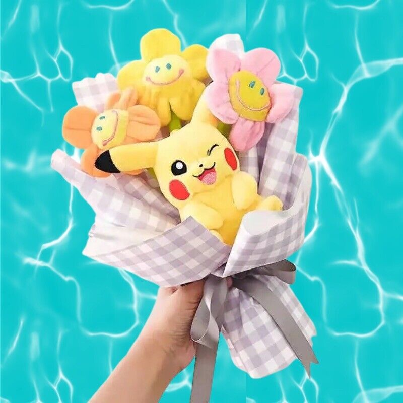 Kawaii Pikachu PokemonPlushie Bouquet Gift For Her Birthday Gifts.  